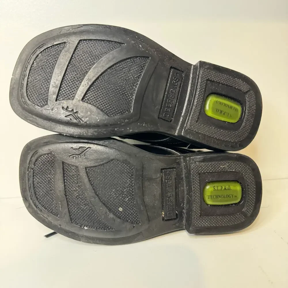 Deer Stags Black Leather Toddler Comfort Dress Shoes size 8.5